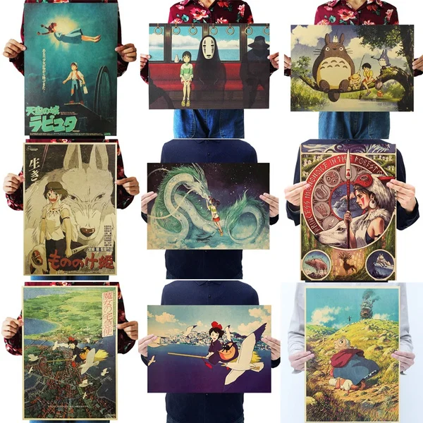 A3A4 Trendy Japanese Anime Miyazaki Hayao Vintage Posters Kraft Paper Sticker Decorative Home Bar Cafe Decor Wall Decor Poster
A3A4 Trendy Japanese Anime Miyazaki Hayao Vintage Posters Kraft Paper Sticker Decorative Home Bar Cafe Decor Wall Decor Poster