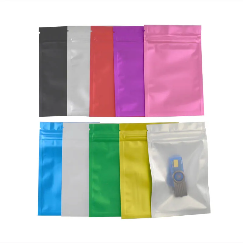 Матовые красочные и прозрачные пакеты с застежкой молнией 100x13 см 8 5 шт. для