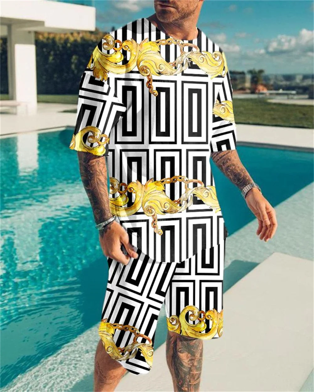 2021 summer men's short-sleeved 3D Colorful eyes T-shirt sets sportswear tops digital printing men's clothing + shorts
2021 summer men's short-sleeved 3D Colorful eyes T-shirt sets sportswear tops digital printing men's clothing + shorts