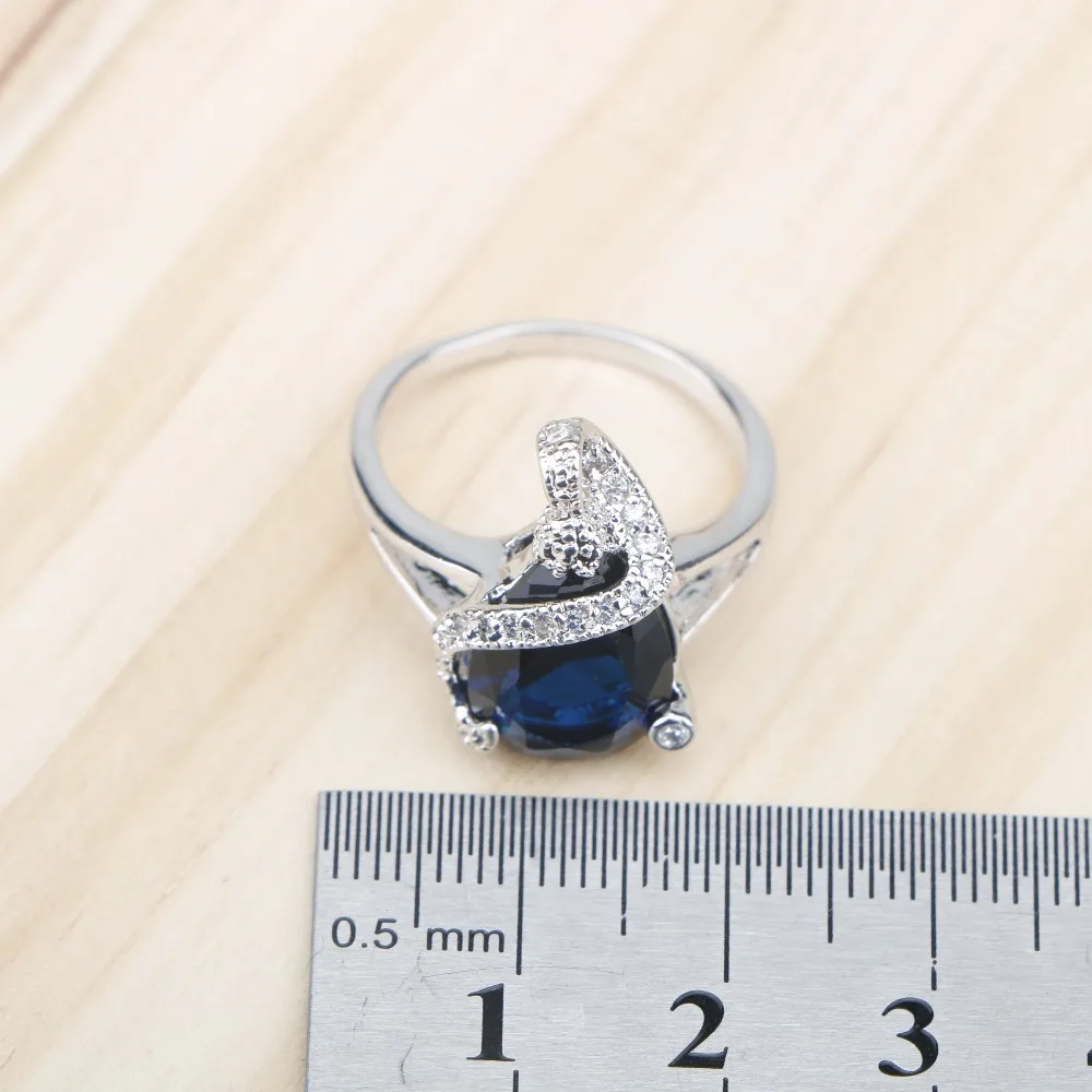 Sliver 925 Costume Jewelry Sets For Women Bracelets/Necklace/Pendant/Stud Earrings/Rings Wedding Set With Blue Stones Free Box
Sliver 925 Costume Jewelry Sets For Women Bracelets/Necklace/Pendant/Stud Earrings/Rings Wedding Set With Blue Stones Free Box