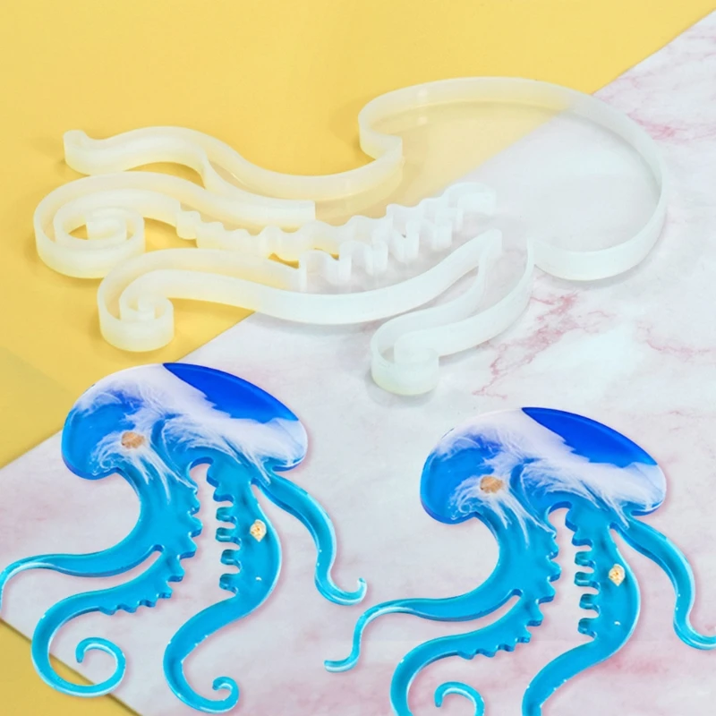 Ocean Series Silicone Mold DIY Coaster Cup Mat Molds Octopus Jellyfish Dolphin Epoxy Resin Mould Table Setting Decoration колба
Ocean Series Silicone Mold DIY Coaster Cup Mat Molds Octopus Jellyfish Dolphin Epoxy Resin Mould Table Setting Decoration колба