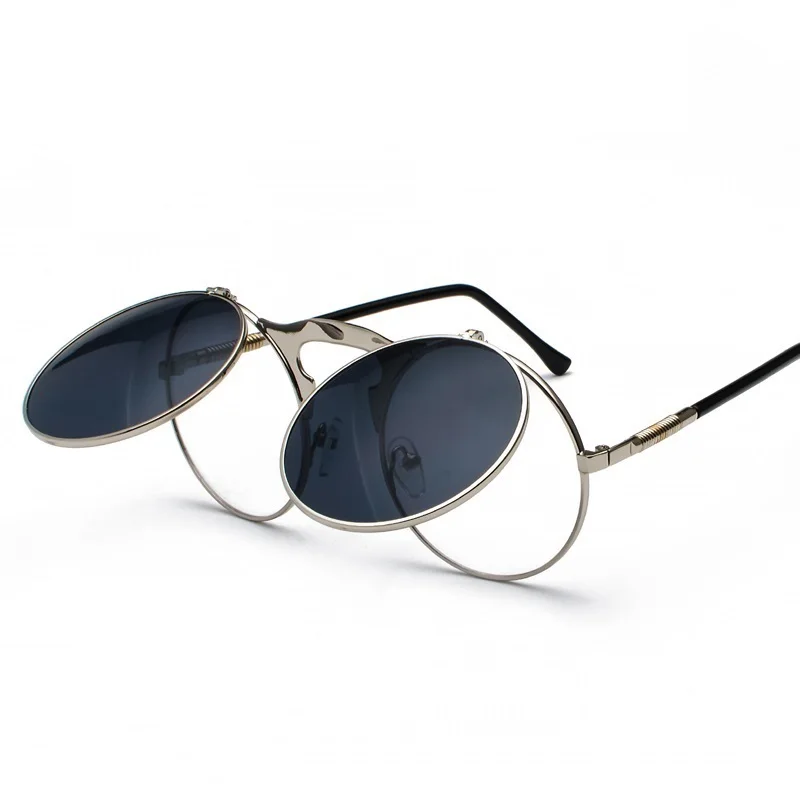 Солнцезащитные очки в стиле стимпанк для мужчин и женщин винтажные стильные