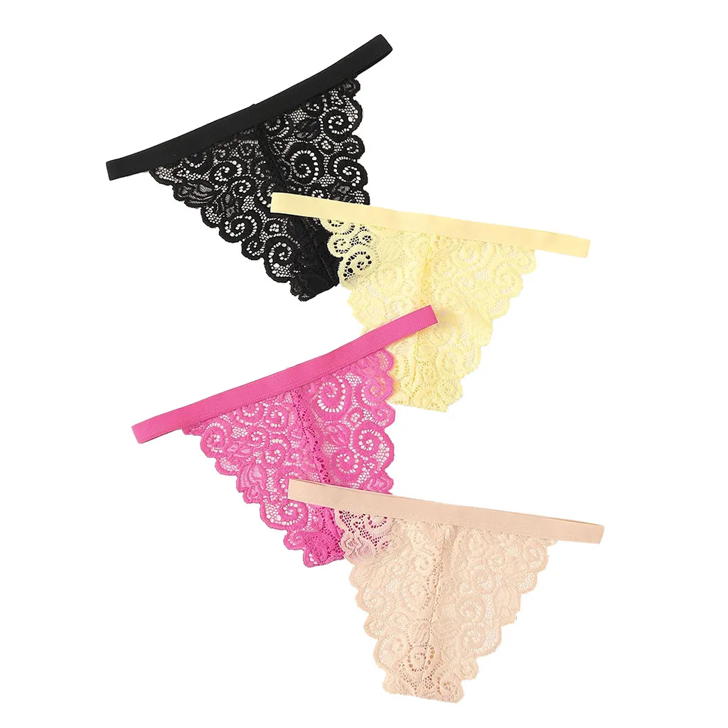 4PC Women Floral Lace Patchwork Hollow Out Panties Soft Comfortable Breathable High Elastic Underwear Solid Sexy Thongs lenceria
4PC Women Floral Lace Patchwork Hollow Out Panties Soft Comfortable Breathable High Elastic Underwear Solid Sexy Thongs lenceria
