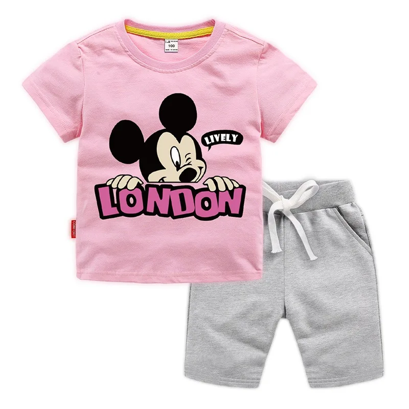 Jargazol Girls Clothes Cartoon Mickey Printed Summer Short Sleeve Shirt&pants Toddler Boy Clothign Set Kids Children Outfits
Jargazol Girls Clothes Cartoon Mickey Printed Summer Short Sleeve Shirt&pants Toddler Boy Clothign Set Kids Children Outfits