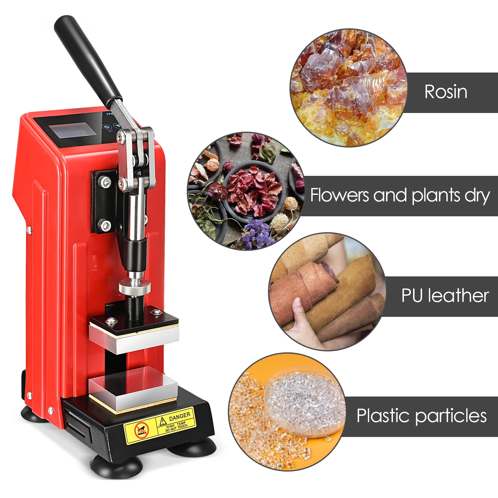 Manual Pressing Machine Rosin Machine CH2034 5*7cm Heat Press Machine Small Upper And Lower Board Heating
Manual Pressing Machine Rosin Machine CH2034 5*7cm Heat Press Machine Small Upper And Lower Board Heating