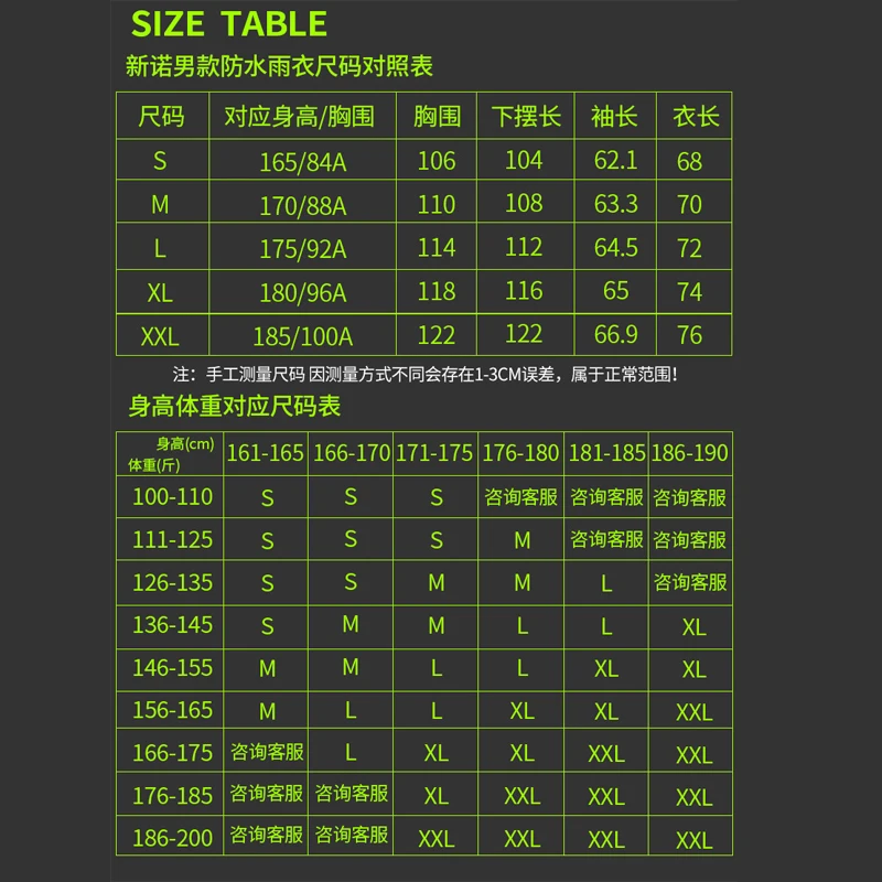 SINOLL Waterproof Raincoat+Rain Pants Motorcycle Rain Suit Motorcycle Rain Jacket Poncho Riding Motorbike Rain Coat Motorcycle
SINOLL Waterproof Raincoat+Rain Pants Motorcycle Rain Suit Motorcycle Rain Jacket Poncho Riding Motorbike Rain Coat Motorcycle