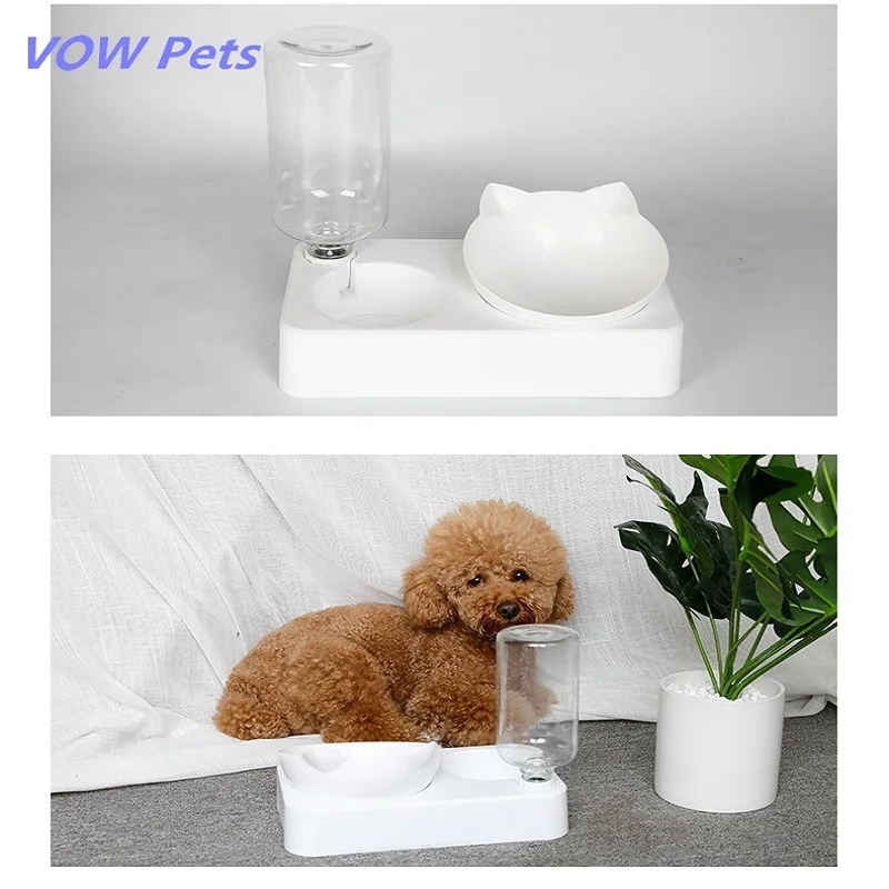 VOW Pets Bowl Automatic Feeder Dog Cat Bowl With Water Dispenser Double Bowl Drinking Raised Stand Dish Bowls With Pet Supplies
VOW Pets Bowl Automatic Feeder Dog Cat Bowl With Water Dispenser Double Bowl Drinking Raised Stand Dish Bowls With Pet Supplies