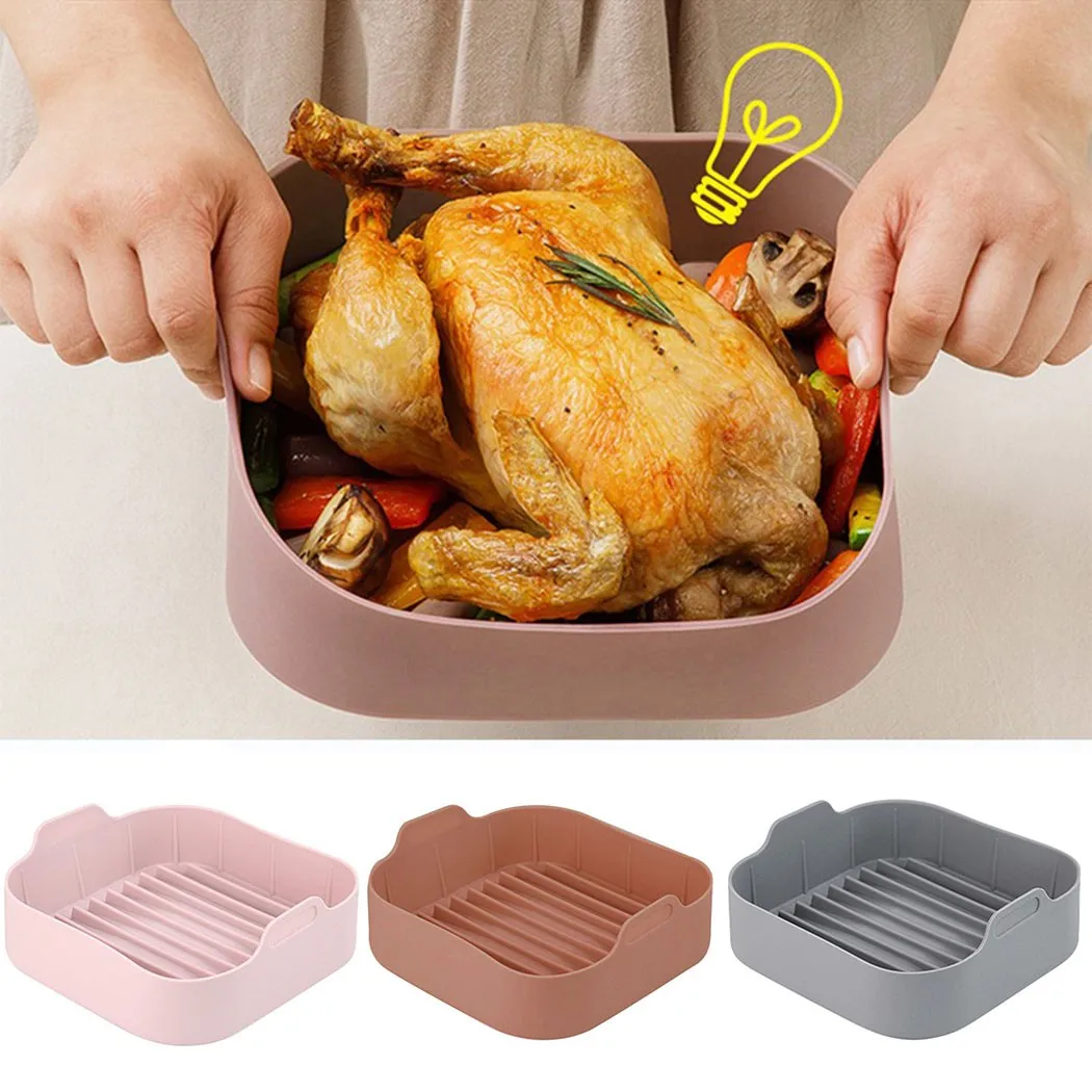 Air Fryer Fryer Accessories Baking Tool Tray Silicone Pan Non Stick Multifunctional Bread Chicken Pizza Baking Oven Tools
Air Fryer Fryer Accessories Baking Tool Tray Silicone Pan Non Stick Multifunctional Bread Chicken Pizza Baking Oven Tools