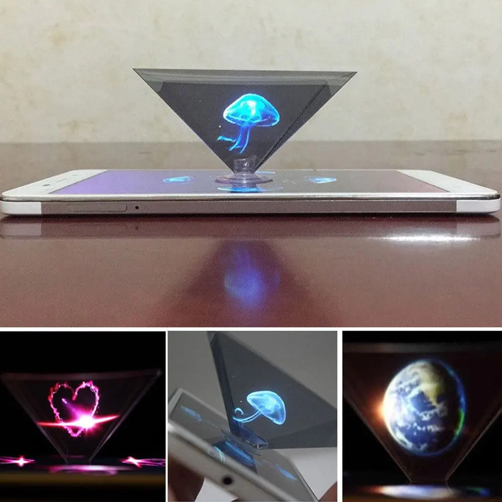 Mobile Phone 3D Holographic Projector Universal Transparent Triangular Pyramid Display Projector Stand Phone Video Dropshipping
Mobile Phone 3D Holographic Projector Universal Transparent Triangular Pyramid Display Projector Stand Phone Video Dropshipping