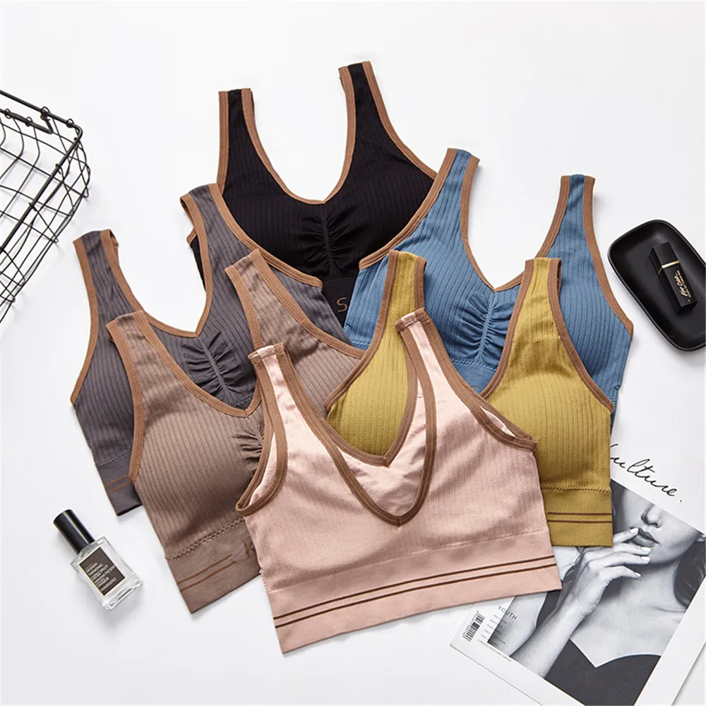 Women Seamless Tank Crop Top GYM Brassiere Sports Bra Fitness Vest Padded Elastic Bralette Underwear
Women Seamless Tank Crop Top GYM Brassiere Sports Bra Fitness Vest Padded Elastic Bralette Underwear