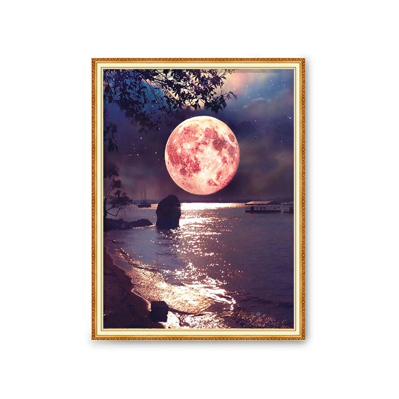5D DIY Diamond Painting Landspace Cross Stitch Kit Mosaic Diamond Embroidery Lakes and Moon Full Round Drill Home Decoration
5D DIY Diamond Painting Landspace Cross Stitch Kit Mosaic Diamond Embroidery Lakes and Moon Full Round Drill Home Decoration