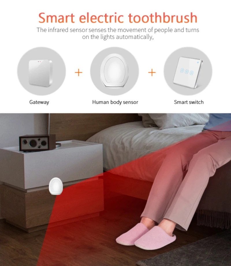 Tuya ZigBee3.0 Human Body Sensor Wireless Smart Body Movement PIR Motion Sensor Tuya Smart Life App work with Alexa Google home
Tuya ZigBee3.0 Human Body Sensor Wireless Smart Body Movement PIR Motion Sensor Tuya Smart Life App work with Alexa Google home