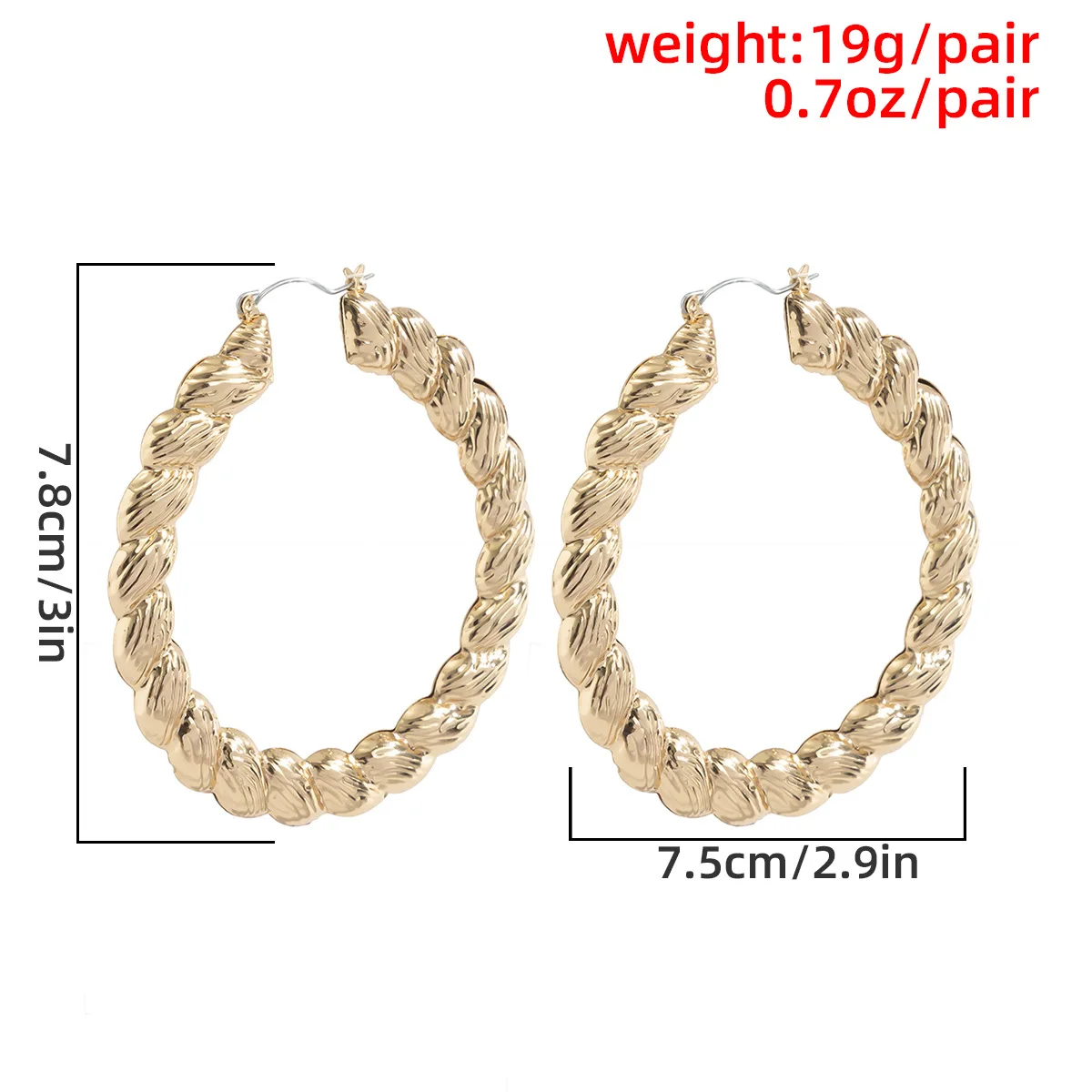 Punk Style Exaggerated Geometric Business Ring Earrings Retro Twist Threaded Earrings for Women Trend Fashion Ear Accessories
Punk Style Exaggerated Geometric Business Ring Earrings Retro Twist Threaded Earrings for Women Trend Fashion Ear Accessories
