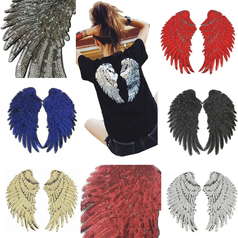 2Pcs New Small wing Patches Embroidered Cloth Stickers DIY Clothing Accessories Sequin Patch Decorative Chapters Have Adhesive
2Pcs New Small wing Patches Embroidered Cloth Stickers DIY Clothing Accessories Sequin Patch Decorative Chapters Have Adhesive