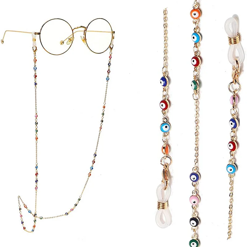 Цепочка для очков, в стиле ретро, с бусинами 
Цепочка для очков, в стиле ретро, с бусинами