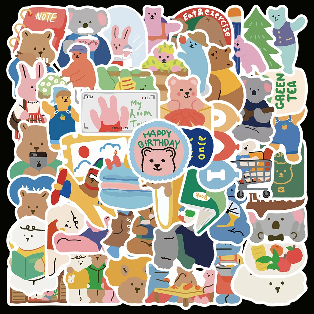 10/50pcs Cartoon Fresh VSCO Ins Bear Graffiti Sticker for DIY Motorcycle Helmet Skate Luggage Laptop decal Stickers Children Toy
10/50pcs Cartoon Fresh VSCO Ins Bear Graffiti Sticker for DIY Motorcycle Helmet Skate Luggage Laptop decal Stickers Children Toy
