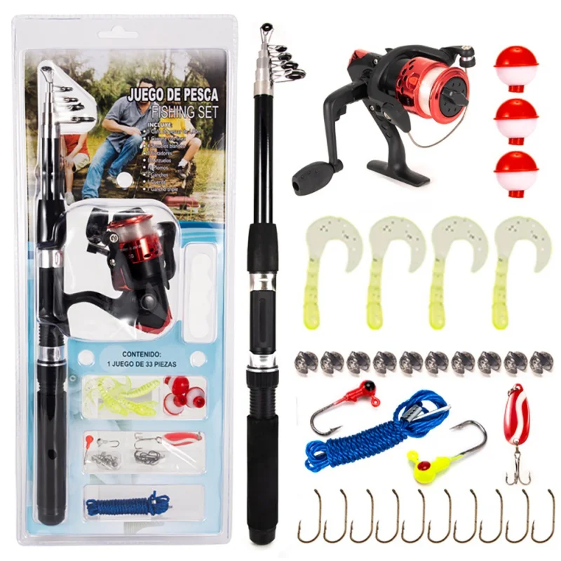9/33/127Pcs/Set Fishing Rods Full Kits with Telescopic Fishing Rods and Spinning Reel Hooks Saltwater Full Travel Pole Kits
9/33/127Pcs/Set Fishing Rods Full Kits with Telescopic Fishing Rods and Spinning Reel Hooks Saltwater Full Travel Pole Kits