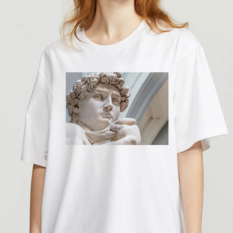 2021 Streetwear Summer Regualr T-Shirt Women Statue of David ulzzang kawaii harajuku female korean tshirt clothing femme t-shirt
2021 Streetwear Summer Regualr T-Shirt Women Statue of David ulzzang kawaii harajuku female korean tshirt clothing femme t-shirt