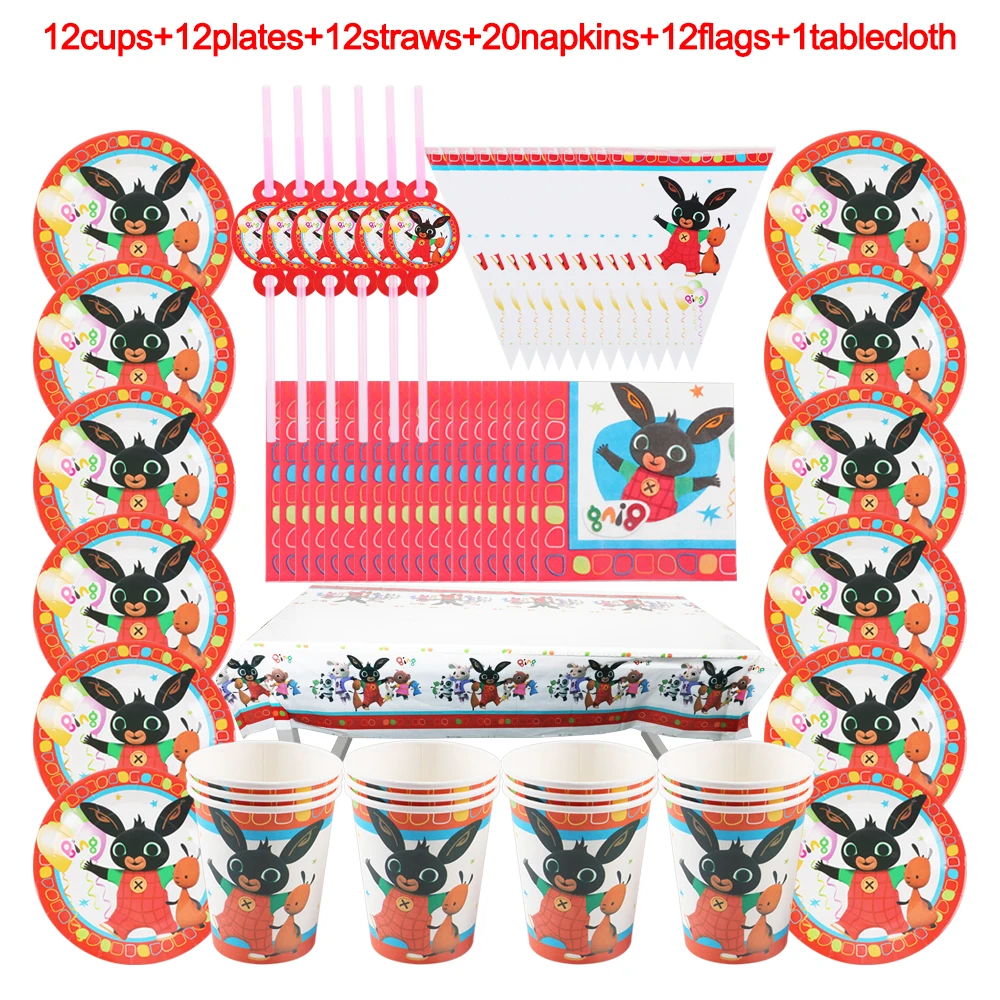Cartoon Bunny Soldier Children's Birthday Decoration Cup Plate Napkin Tablecloth Disposable Tableware Baby Shower Party Supplies
Cartoon Bunny Soldier Children's Birthday Decoration Cup Plate Napkin Tablecloth Disposable Tableware Baby Shower Party Supplies