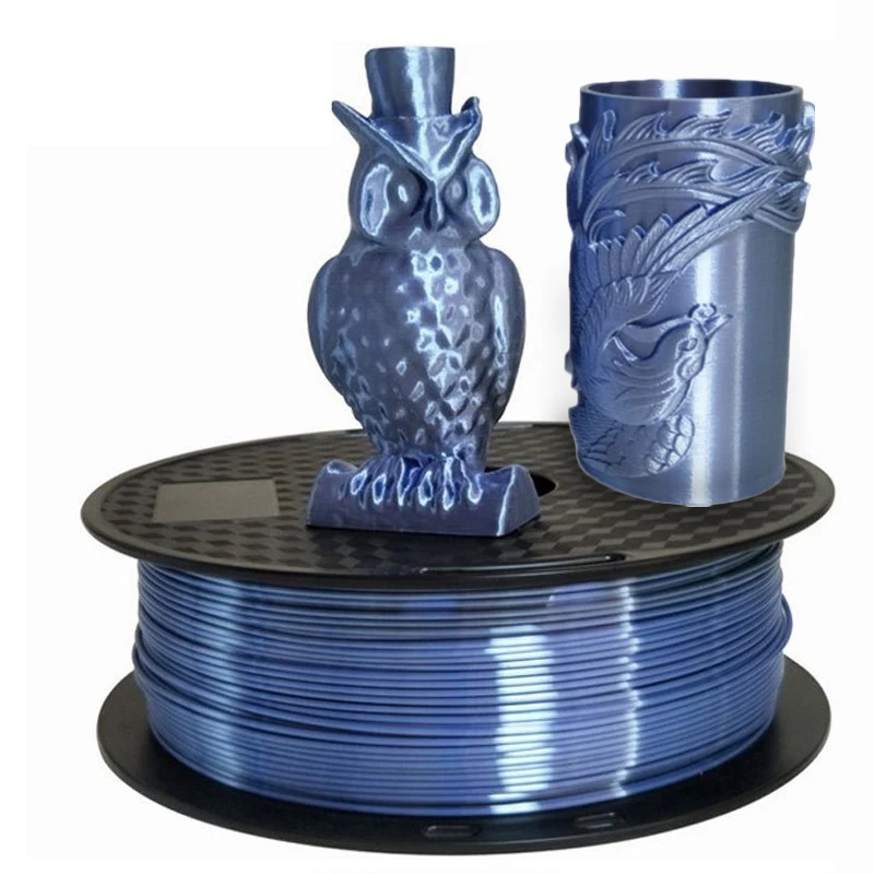 

PLA Filament 1.75mm Silk Blue Grey 3d Printer Filament 1kg/500g/250g Silky Shine 3D Pen Printing Materials Printers Supplies