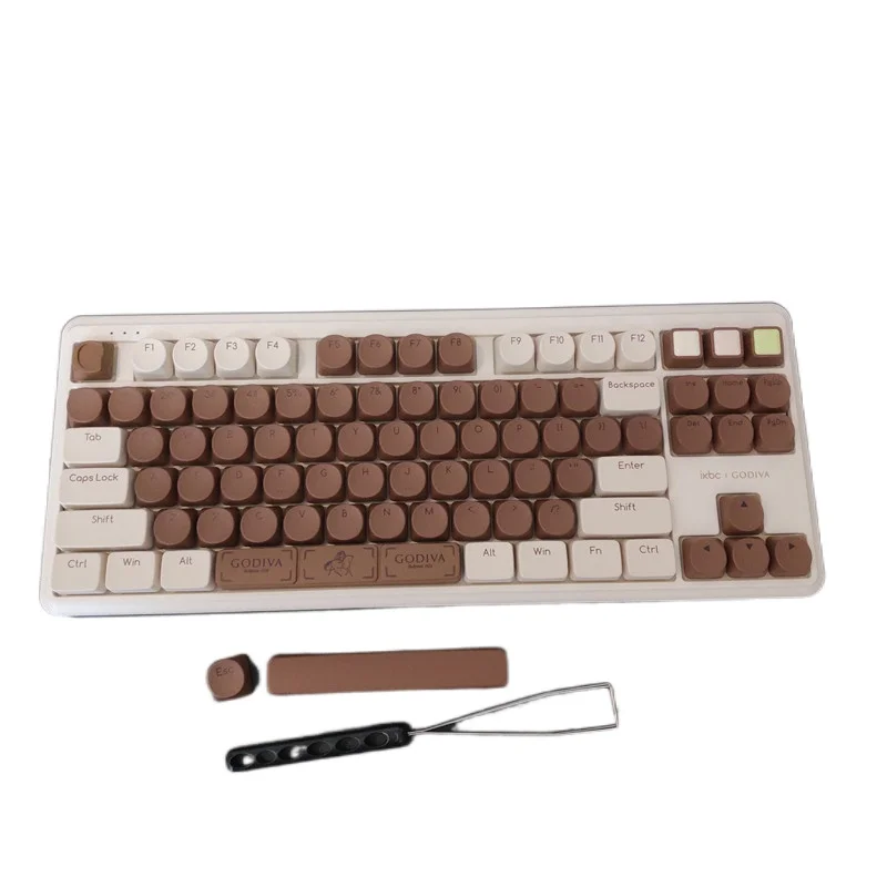 Wireless IKBC 87 Mechanical keyboard 2.4G wireless keyboards bluetooth-compatible GODIVA TTC brown switch
Wireless IKBC 87 Mechanical keyboard 2.4G wireless keyboards bluetooth-compatible GODIVA TTC brown switch