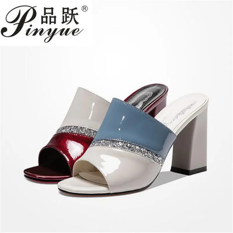 Patent Leather Platform Sandals Women Fashion Crystal Sequin Super High Heels Shoes Woman Summer Sexy Party Slippers Lady
Patent Leather Platform Sandals Women Fashion Crystal Sequin Super High Heels Shoes Woman Summer Sexy Party Slippers Lady