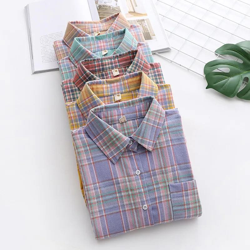 Клетчатые женские блузки, рубашки, туники, Женские топы и блузки 2020, женская одежда с длинным рукавом, одежда на пуговицах, с карманами, новая...
Клетчатые женские блузки, рубашки, туники, Женские топы и блузки 2020, женская одежда с длинным рукавом, одежда на пуговицах, с карманами, новая...