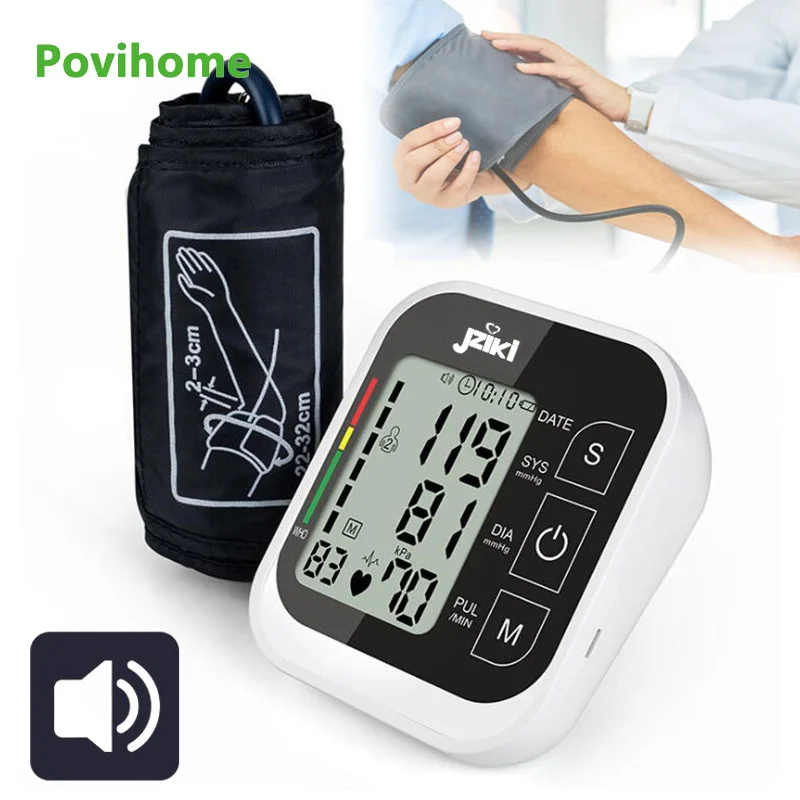 

Digital Automatic Tonometer Blood Pressure Monitors for Measuring Arterial Pressure Cuff Sphygmomanometer Upper Arm Tensiometro