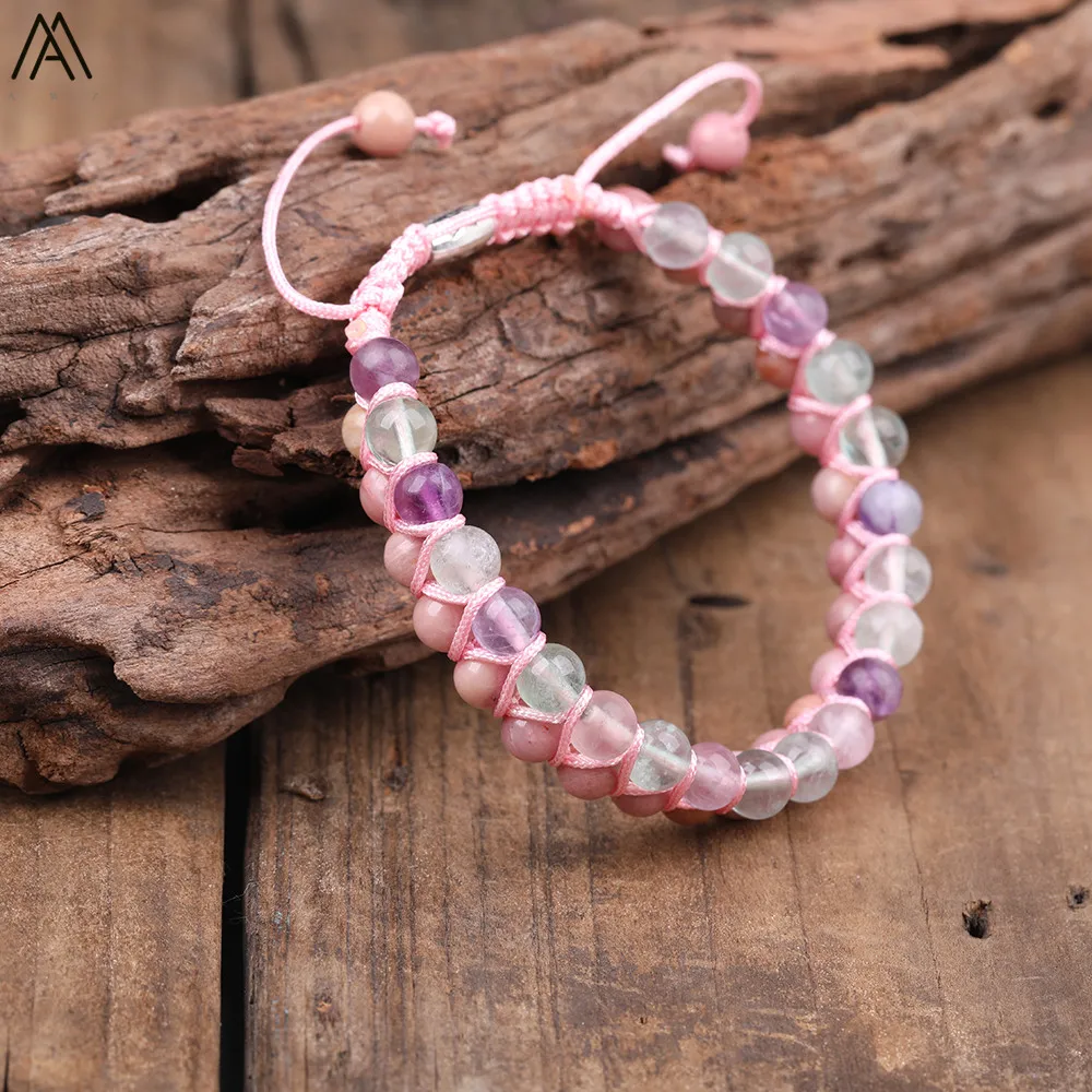 6mm Natural Red Striped Agates Round Beads Woven Knotted Bracelet Fashion Women Rainbow Fluorite Stone Bracelet Adjust N0345AMAB
6mm Natural Red Striped Agates Round Beads Woven Knotted Bracelet Fashion Women Rainbow Fluorite Stone Bracelet Adjust N0345AMAB