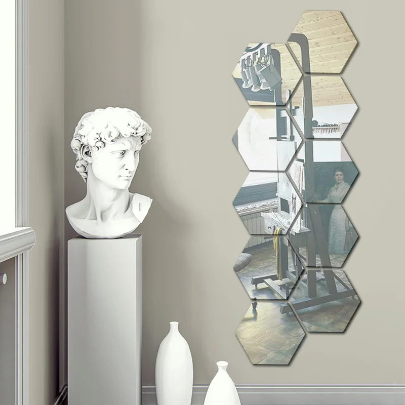 12/24 pcs Nordic Style Acrylic DIY 3D Hexagon Mirror Stickers Wall Stickers Vinyl Home Decor Decoration For living room Toilet
12/24 pcs Nordic Style Acrylic DIY 3D Hexagon Mirror Stickers Wall Stickers Vinyl Home Decor Decoration For living room Toilet