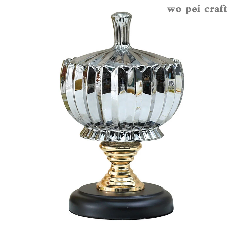 Golden Glass Decorative Bowl Snack Nuts Storage Ornament Candy Jar Fruit Plate Dinner Table Desktop Decor Modern Home Decoration
Golden Glass Decorative Bowl Snack Nuts Storage Ornament Candy Jar Fruit Plate Dinner Table Desktop Decor Modern Home Decoration