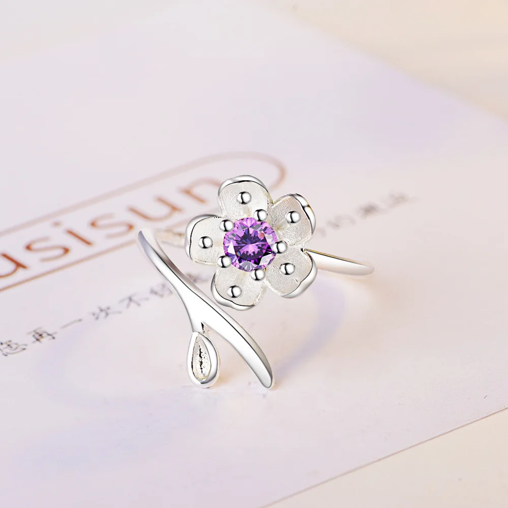 Japanese Fashion Exquisite Cherry Blossom Ring 2021 Fashion Women AAA Zircon Adjustable Ring Charm Women Wedding Jewelry
Japanese Fashion Exquisite Cherry Blossom Ring 2021 Fashion Women AAA Zircon Adjustable Ring Charm Women Wedding Jewelry