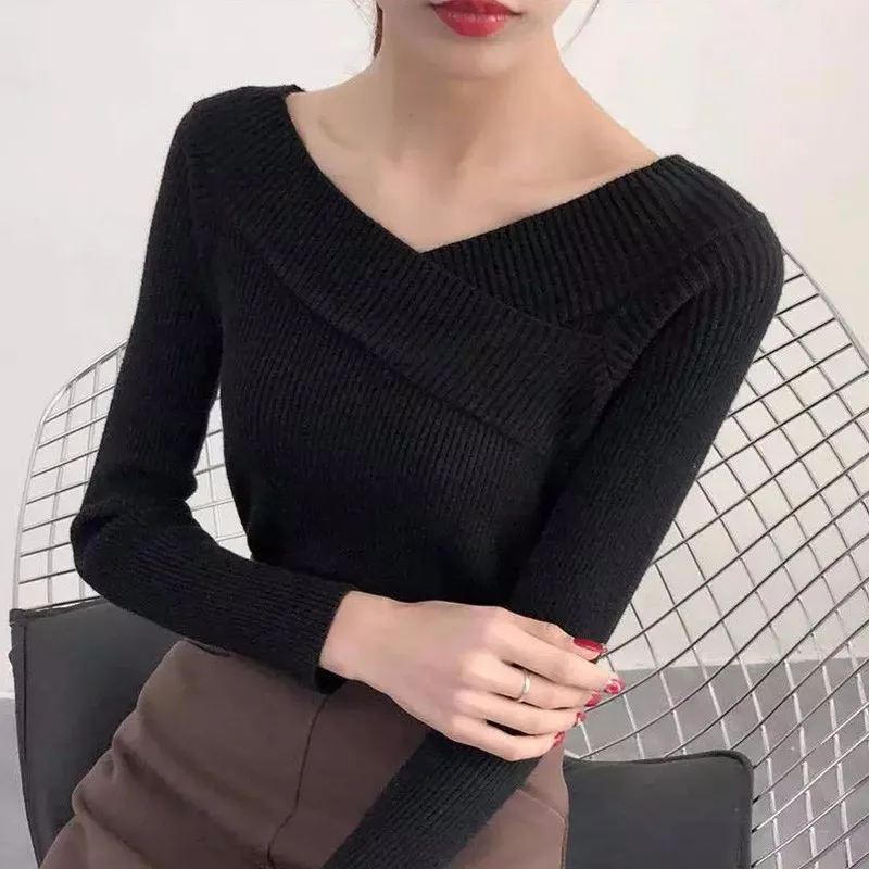 2019 automne nouveau coren femmes col pull tout-match manches longues chemise mince 415# un-cou femelle fil Pullover
2019 automne nouveau coren femmes col pull tout-match manches longues chemise mince 415# un-cou femelle fil Pullover
