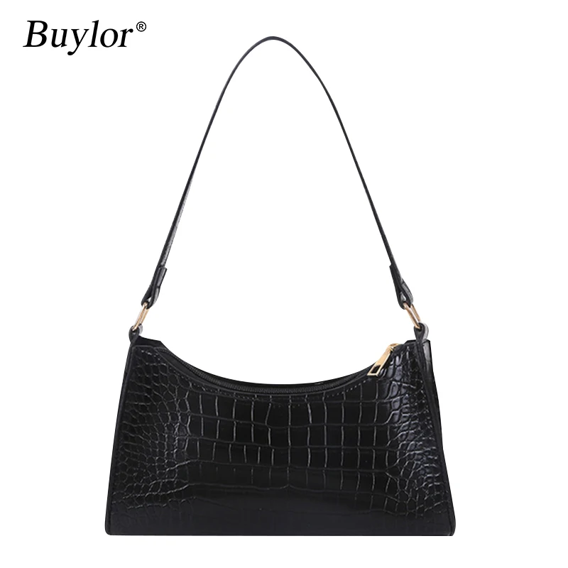 Buylor Women Shoulder Bag Retro Crocodile Pattern PU Leather Underarm Bag Fashion Casual Baguette Bag All-Match Female Handbag
Buylor Women Shoulder Bag Retro Crocodile Pattern PU Leather Underarm Bag Fashion Casual Baguette Bag All-Match Female Handbag