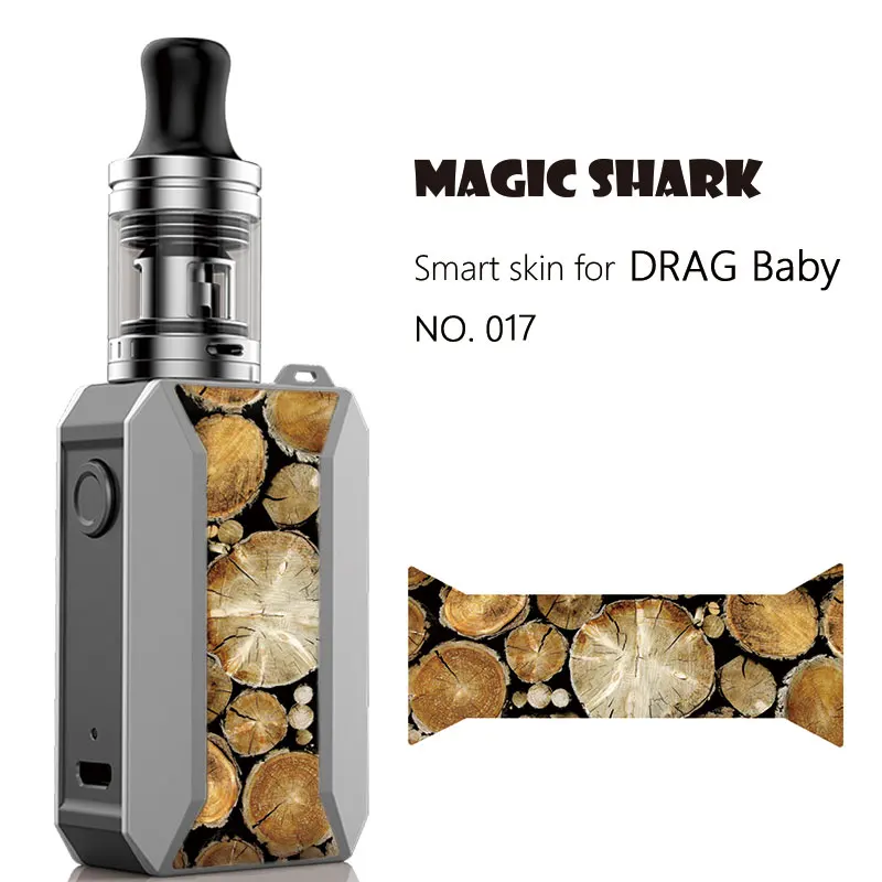 Чехол наклейка для электронной сигареты Voopoo Drag Baby Trio с изображением черепа