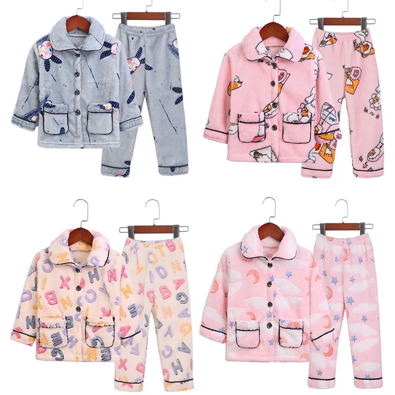 2020 Winter Children Flannel Pajamas Sets Warm Boys Sleepwear Thick Girls Thermal Underwear 1-12years Pyjama Sets
2020 Winter Children Flannel Pajamas Sets Warm Boys Sleepwear Thick Girls Thermal Underwear 1-12years Pyjama Sets