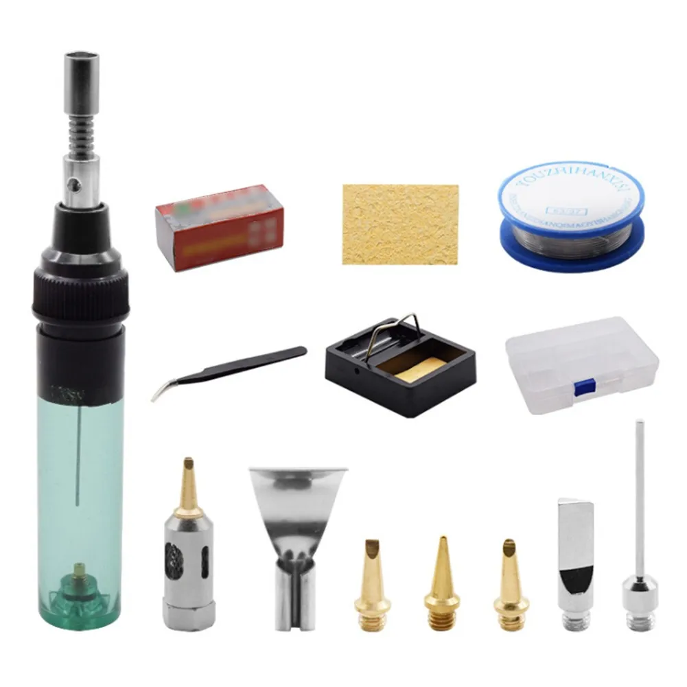 Gas Soldering Iron Set MT-100 Pneumatic 3-in-1 Electric Welding Pen Burner Blow Torch Gas Soldering Iron Cordless DIY Tip Tool
Gas Soldering Iron Set MT-100 Pneumatic 3-in-1 Electric Welding Pen Burner Blow Torch Gas Soldering Iron Cordless DIY Tip Tool