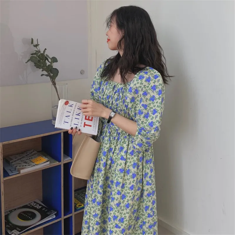 Fashion Print Summer Dresses for Women Off Shoulder Retro Wild Puff Sleeve Princess Long Vestidos 2021
Fashion Print Summer Dresses for Women Off Shoulder Retro Wild Puff Sleeve Princess Long Vestidos 2021