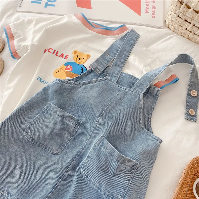 2021 Summer New Girls Fashion Denim Strap Dresses Korean style Kids Cute All-match Sleeveless Princess Dress
2021 Summer New Girls Fashion Denim Strap Dresses Korean style Kids Cute All-match Sleeveless Princess Dress