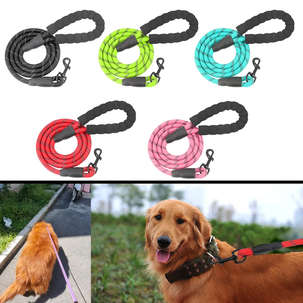 Светоотражающая проволока среднего и большого ошейник и поводок для собаки, мягкая ручка из пеноматериала, веревка для домашних животных Л... 
Светоотражающая проволока среднего и большого ошейник и поводок для собаки, мягкая ручка из пеноматериала, веревка для домашних животных Л...