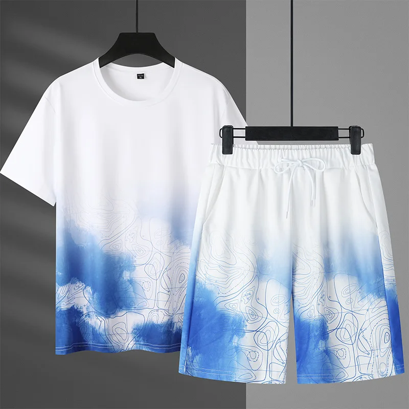 Mens Shorts Set Summer Two Pieces Set Breathable Casual T shirt + Shorts Sports Set Fashion Harajuku Printed Men Sweatsuit 7XL
Mens Shorts Set Summer Two Pieces Set Breathable Casual T shirt + Shorts Sports Set Fashion Harajuku Printed Men Sweatsuit 7XL