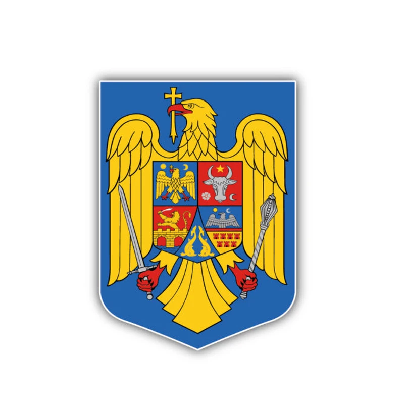Funny Car Sticker Romania Coat of Arms Waterproof Motorcycle Decal Art Pattern Accessories PVC 18cm X 12cm
Funny Car Sticker Romania Coat of Arms Waterproof Motorcycle Decal Art Pattern Accessories PVC 18cm X 12cm
