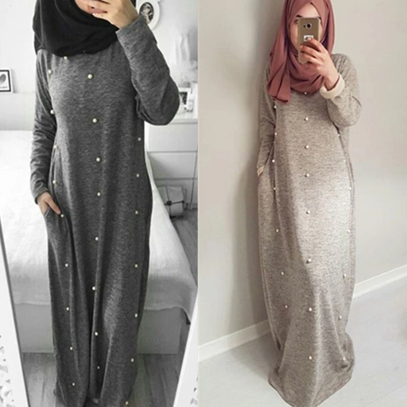 Muslim Women Long Dress Maxi Vestidos Musulman Arab Elegant Kaftan Dubai Abaya African European Islam New Mubarak Fashion Bead 
Muslim Women Long Dress Maxi Vestidos Musulman Arab Elegant Kaftan Dubai Abaya African European Islam New Mubarak Fashion Bead