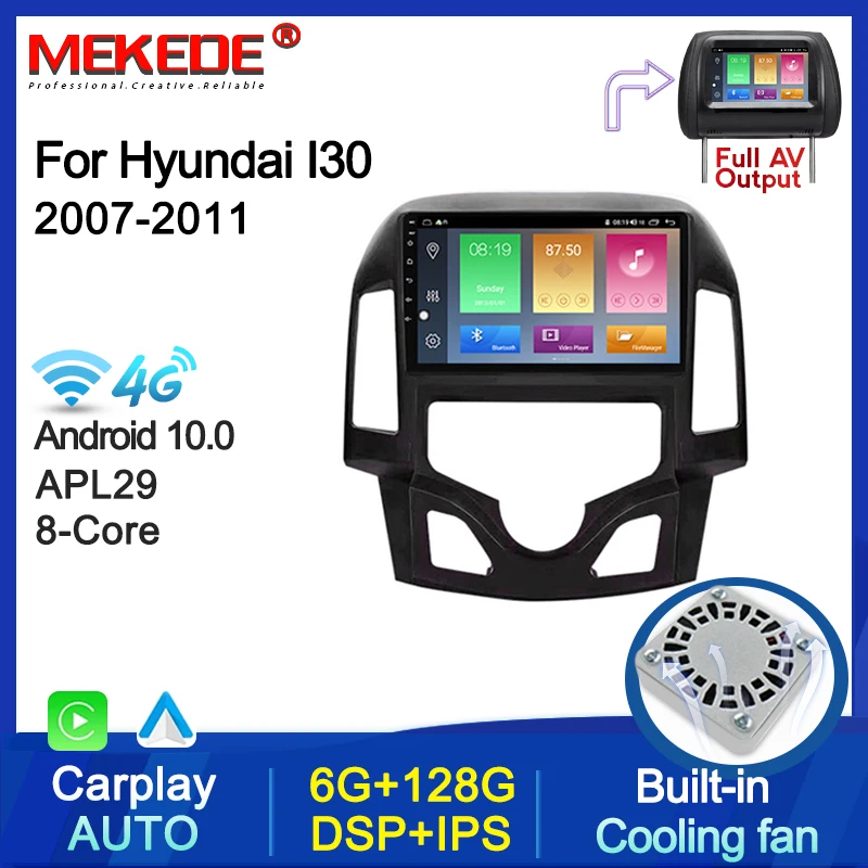 DSP IPS Android 10 6 + 128G Автомобильный GPS DVD-плеер для Hyundai I30 2007- 2011 радио мультимедийная Навигация стерео головное устройство WIFI BT
DSP IPS Android 10 6 + 128G Автомобильный GPS DVD-плеер для Hyundai I30 2007- 2011 радио мультимедийная Навигация стерео головное устройство WIFI BT