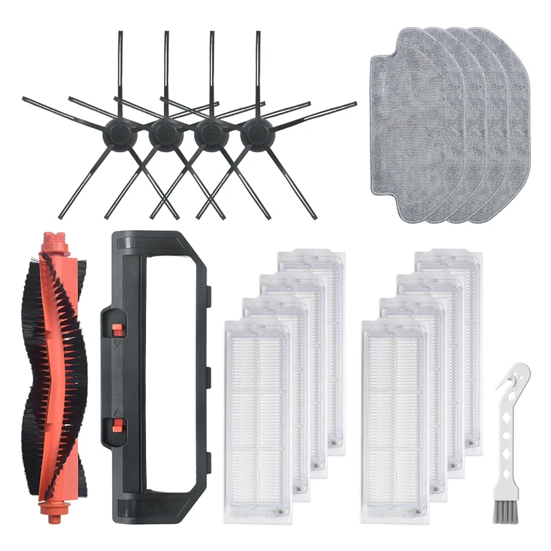 19Pcs Main Brush Side Brush Filter Mop Cover Kits for Mijia Vacuum Cleaner Household Parts Replacement Accessories
19Pcs Main Brush Side Brush Filter Mop Cover Kits for Mijia Vacuum Cleaner Household Parts Replacement Accessories