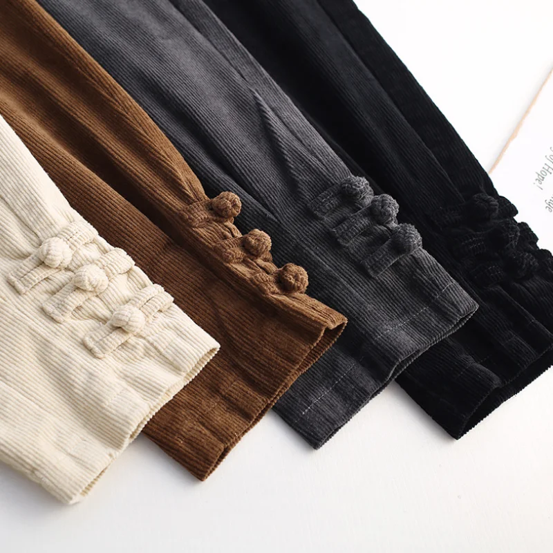 Corduroy harem pants women's 2020 autumn and winter new high-waist casual trousers fashion button trousers
Corduroy harem pants women's 2020 autumn and winter new high-waist casual trousers fashion button trousers