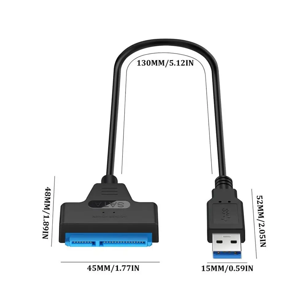 Usb3.0 Easy Drive Line Sata Turn Usb3 0 Hard Drive Transfer Cable Hard Drive Universal Data Line 12V Power Interface
Usb3.0 Easy Drive Line Sata Turn Usb3 0 Hard Drive Transfer Cable Hard Drive Universal Data Line 12V Power Interface