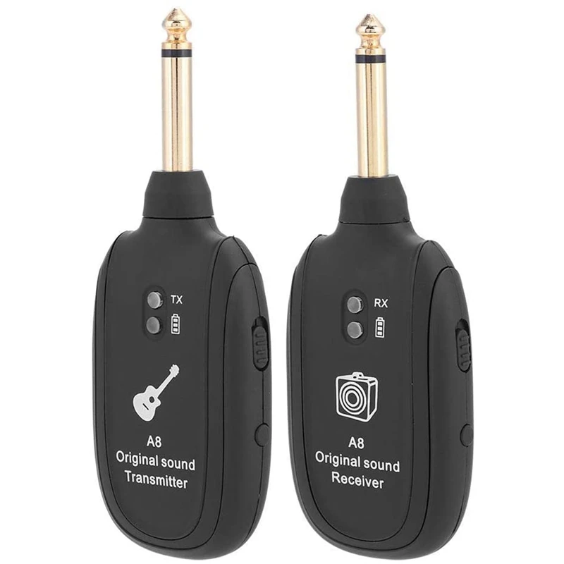 Guitar Wireless Transmitter Receiver,Wireless Audio Transmission Set with Receiver Transmitter for Electric Guitar Bass
Guitar Wireless Transmitter Receiver,Wireless Audio Transmission Set with Receiver Transmitter for Electric Guitar Bass