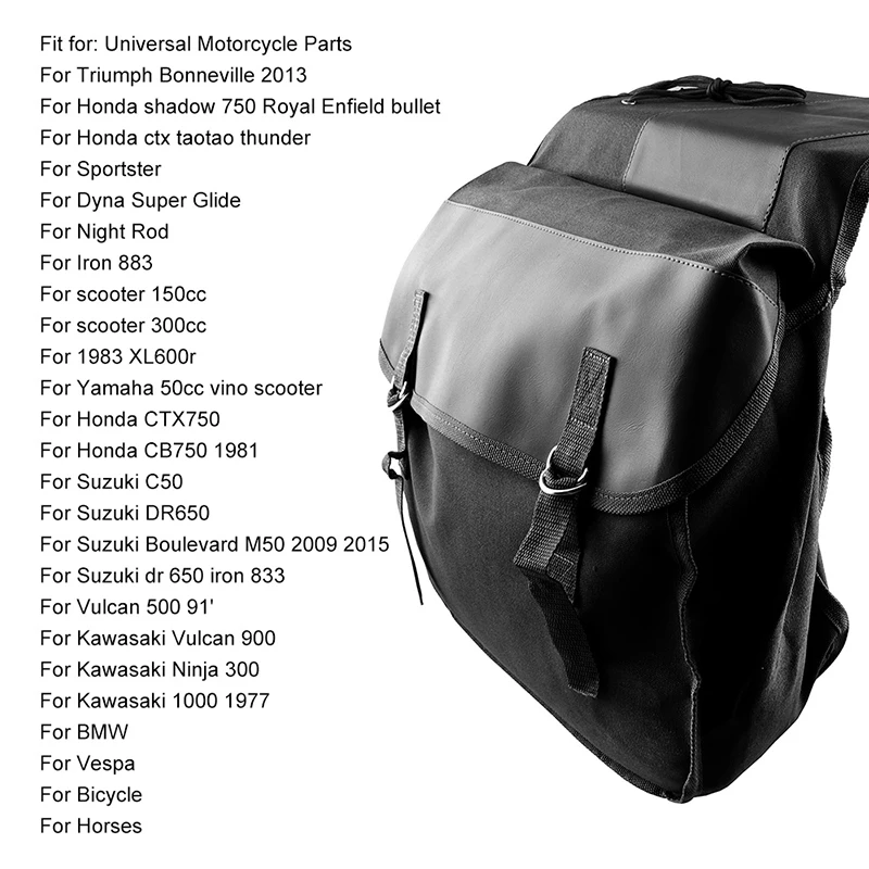 Motorcycle Saddle Bags Panniers for Honda Yamaha Suzuki Sportster Kawaski Motorcycle Scooter Saddle Bag
Motorcycle Saddle Bags Panniers for Honda Yamaha Suzuki Sportster Kawaski Motorcycle Scooter Saddle Bag