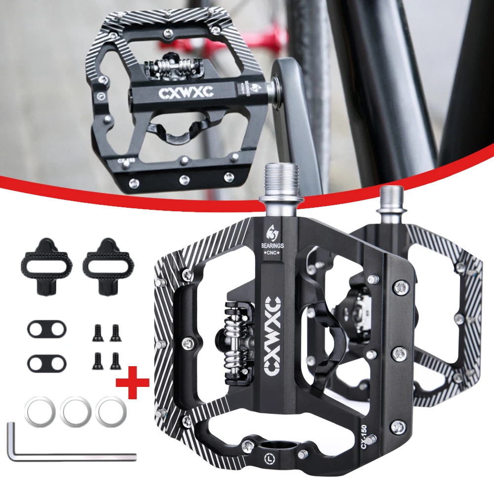 Dual Function Bicycle Pedal with Cleat for SPD System MTB Road Bike Anti-slip Sealed Bearing Pedals Cycling Accessories Hot Sale
Dual Function Bicycle Pedal with Cleat for SPD System MTB Road Bike Anti-slip Sealed Bearing Pedals Cycling Accessories Hot Sale